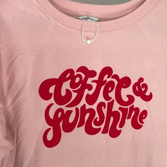 Wildfox M Coffee & Sunshine Statement Sweatshirt - Picture 8 of 8